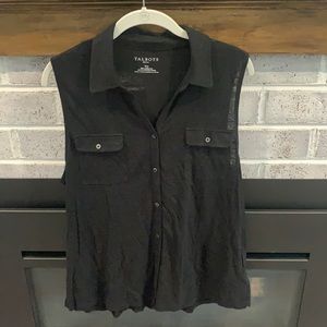 Talbots sleeveless shirt